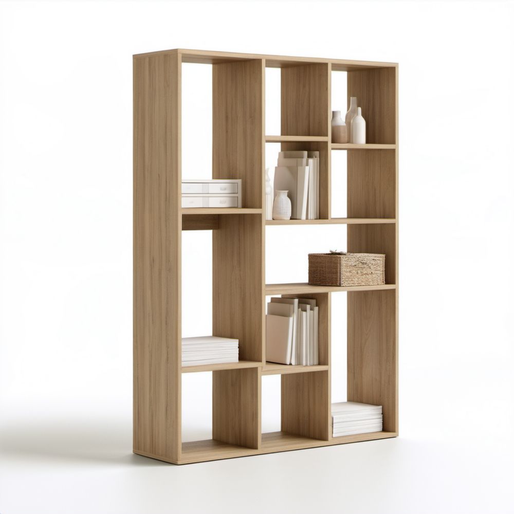 Regał biblioteczny z płyty wiórowej dąb sonoma 90 x 30 x 180 cm